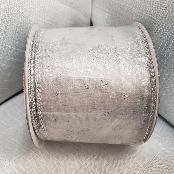 Holiday Burlap Wired Christmas Ribbon Bundle Lot of 4 spools, 2.5" x 10 yd LOT T - Picture 6 of 7